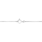.925 Sterling Silver 1/4 Cttw Diamond Miracle Set Cross Unisex Pendant Necklace 18" (I-J Color, I3 Clarity)